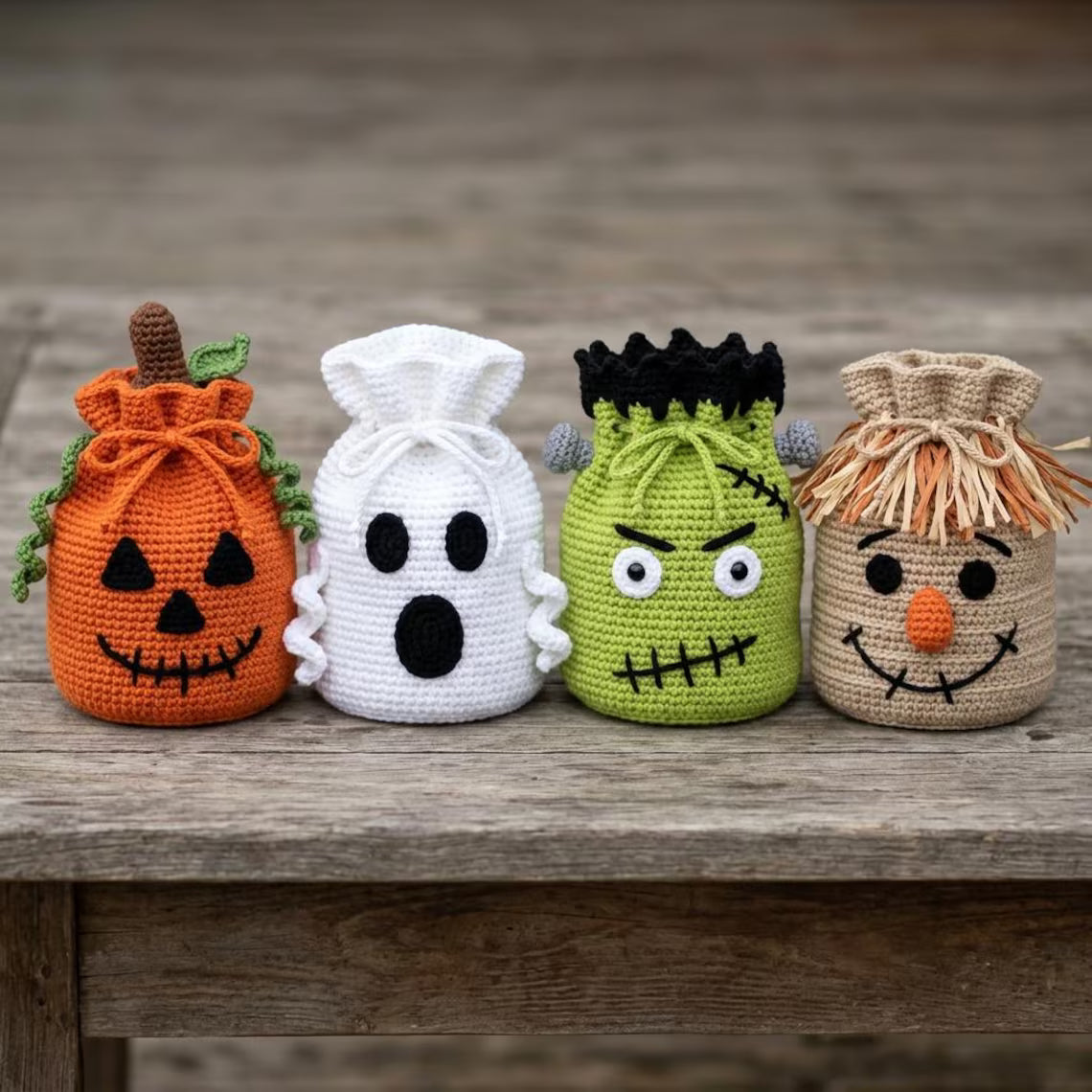 Halloween Crochet Treat Bag Pattern PDF