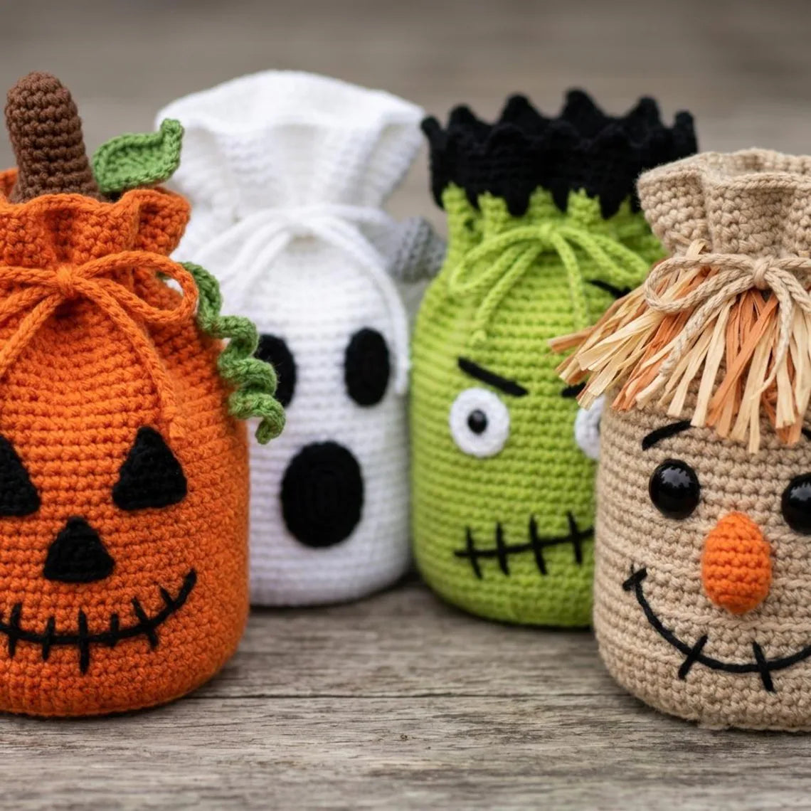 Halloween Crochet Treat Bag Pattern PDF