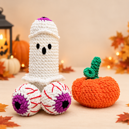 Cheeky Halloween Ghost Crochet Pattern