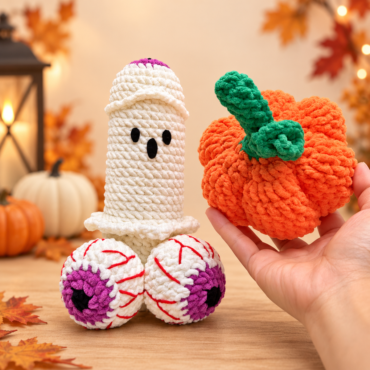 Cheeky Halloween Ghost Crochet Pattern