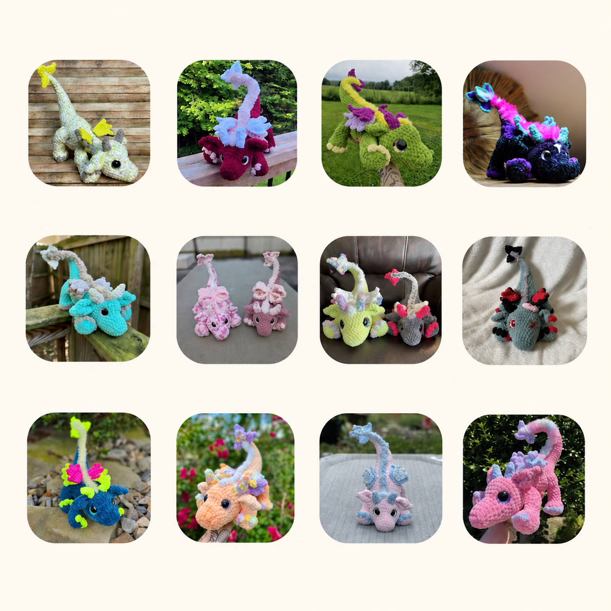 Playful Dragon Crochet Pattern