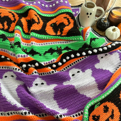 Halloween Dreams Crochet Blanket Pattern - Easy Crochet