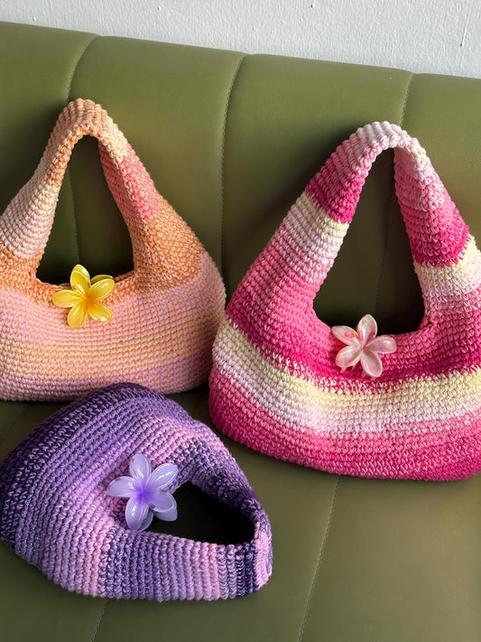Donut Bag: 2 SIZES Croche Pattern