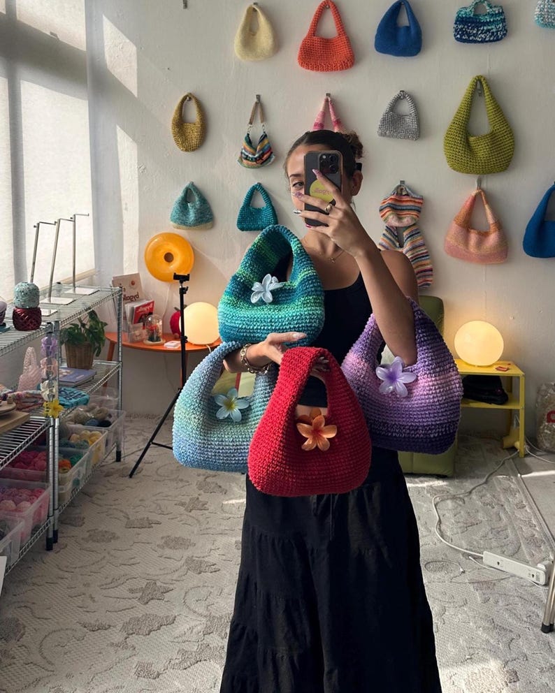 Donut Bag: 2 SIZES Croche Pattern