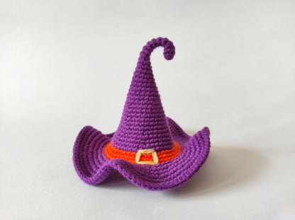 Mini witch hat pattern Crochet with hat Halloween
